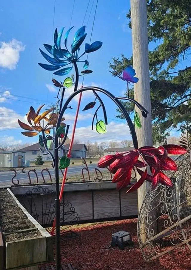 π₯ Today Only: 70% Offπ₯Beautiful Summer Multi Colored Flowers Wind Spinner