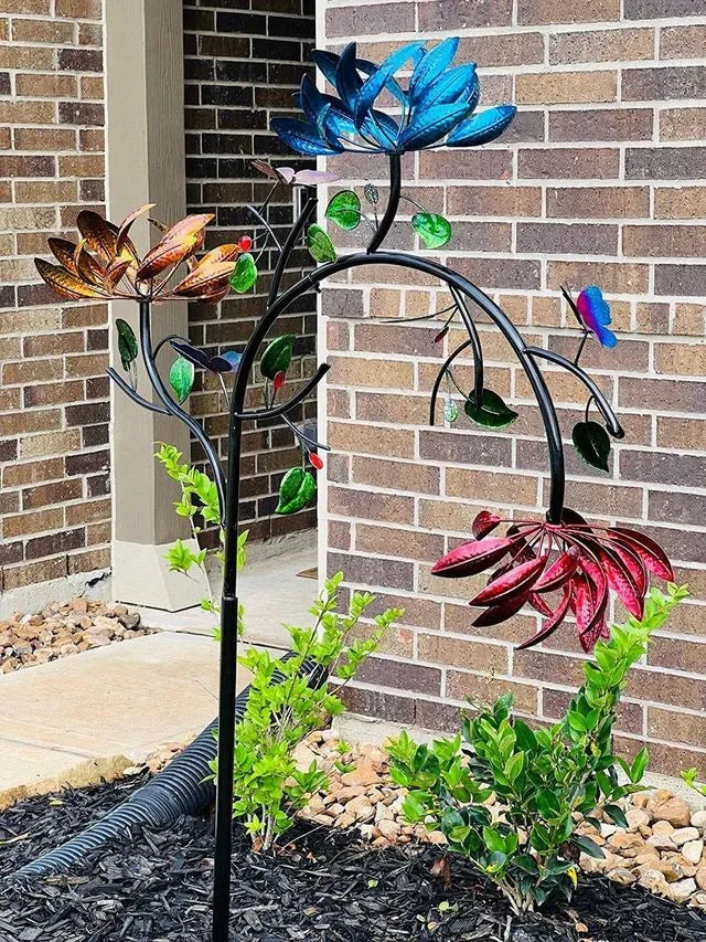 π₯ Today Only: 70% Offπ₯Beautiful Summer Multi Colored Flowers Wind Spinner
