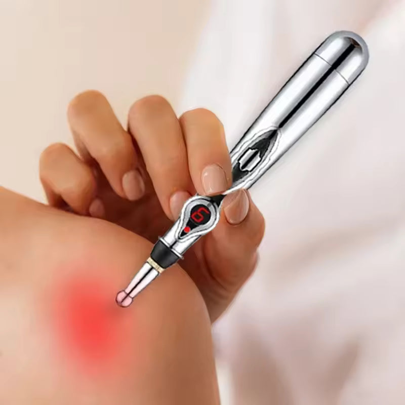 Electric Massage Pen – Adjustable Body & Hand Massager, Battery Powered