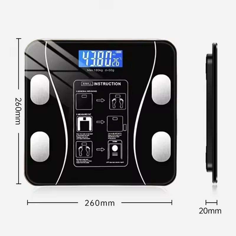 Smart Body Fat Scale – Bluetooth Digital Analyzer