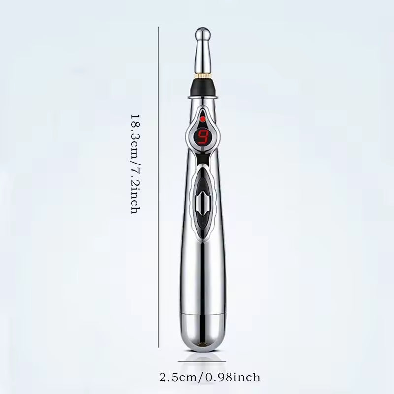 Electric Massage Pen – Adjustable Body & Hand Massager, Battery Powered