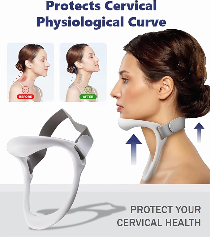 Cervical Neck Support Collar with Traction for Posture & Comfort